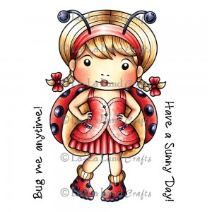 Ladybug Marci (w/ Sentiment) Stamp